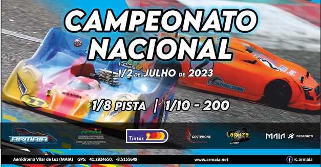 3ª. Prova do Campeonato Nacional 1/10 200 1/8 Pista